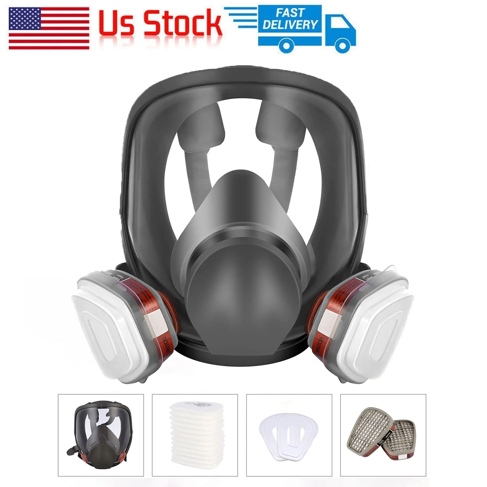 Anti Pollution Mask - 6800 Anti-Fog Gas Mask Full Face