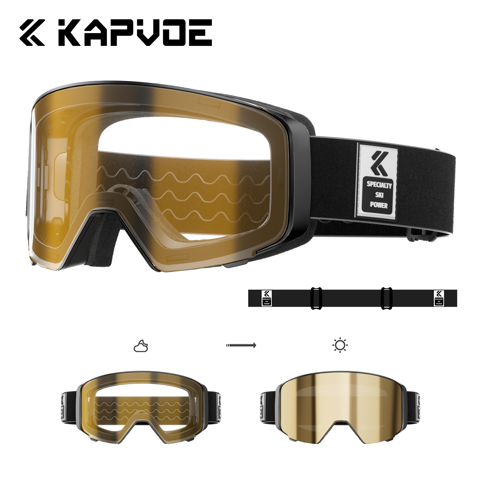 Anti Pollution Mask - Kapvoe Outdoor Photochromic Snow Goggles Ski