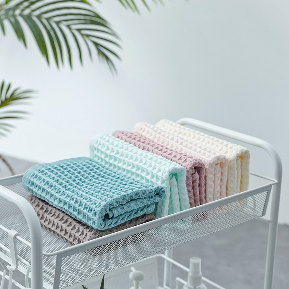 Cloth Face Mask Washable - 1Pcs Waffle Soft Face Towels for