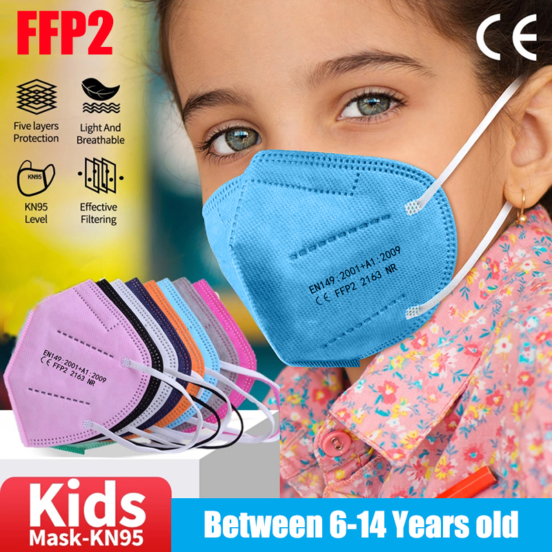 Disposable Surgical Mask - 10-100pcs Kids KN95 Mask Child Disposable
