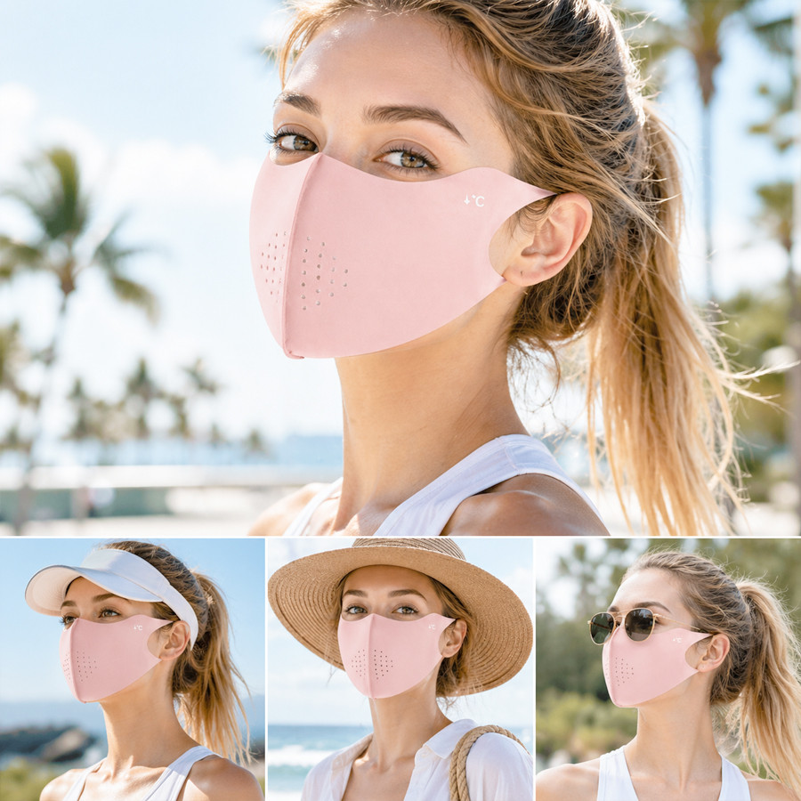 Cooling Summer Sun Mask Outdoo - Sports Mask Breathable บทวิจารณ์และราคา