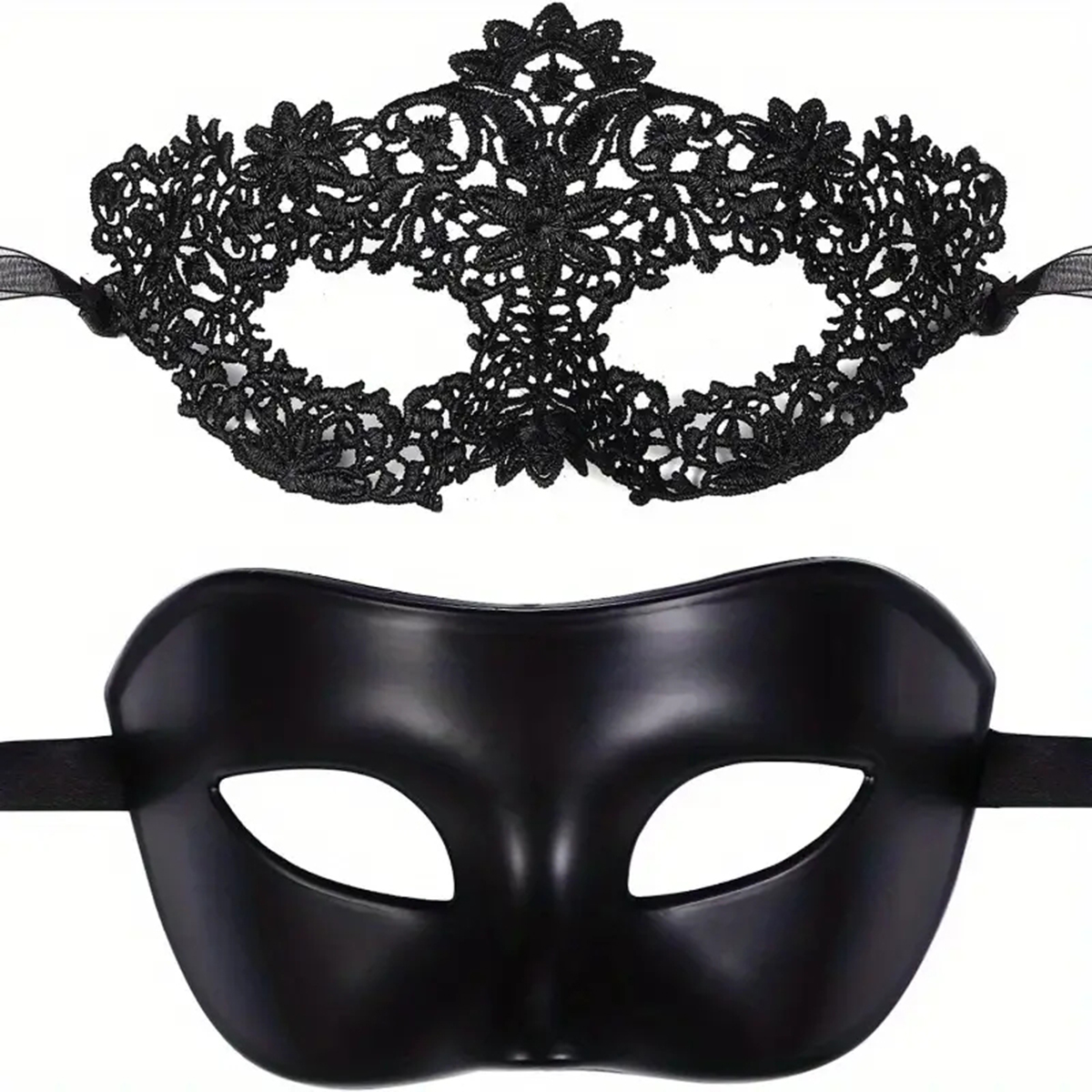 2pcs Hot New Sexy Black Lace M - Black Face Mask Pack บทวิจารณ์และราคา