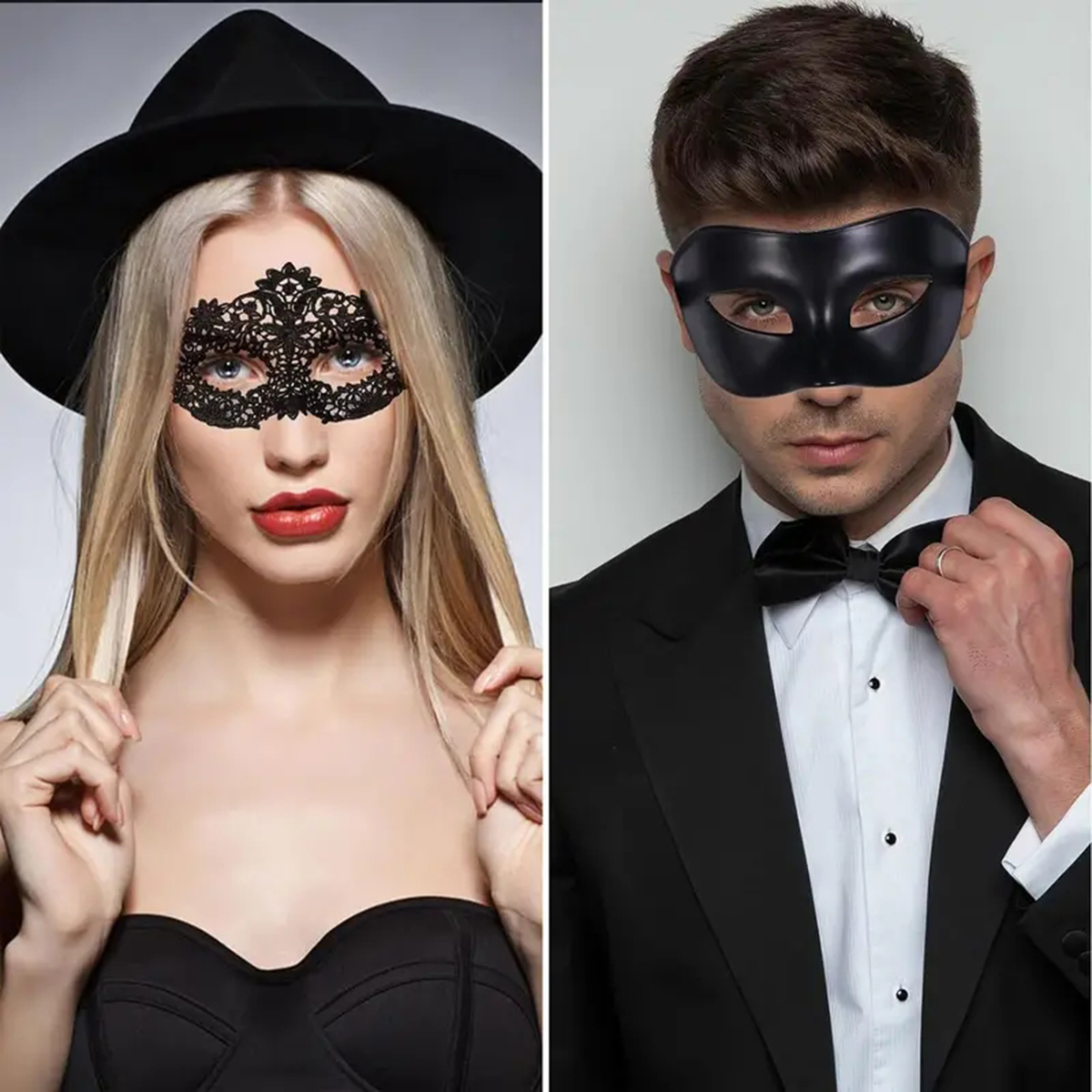 2pcs Hot New Sexy Black Lace M - Black Face Mask Pack บทวิจารณ์และราคา