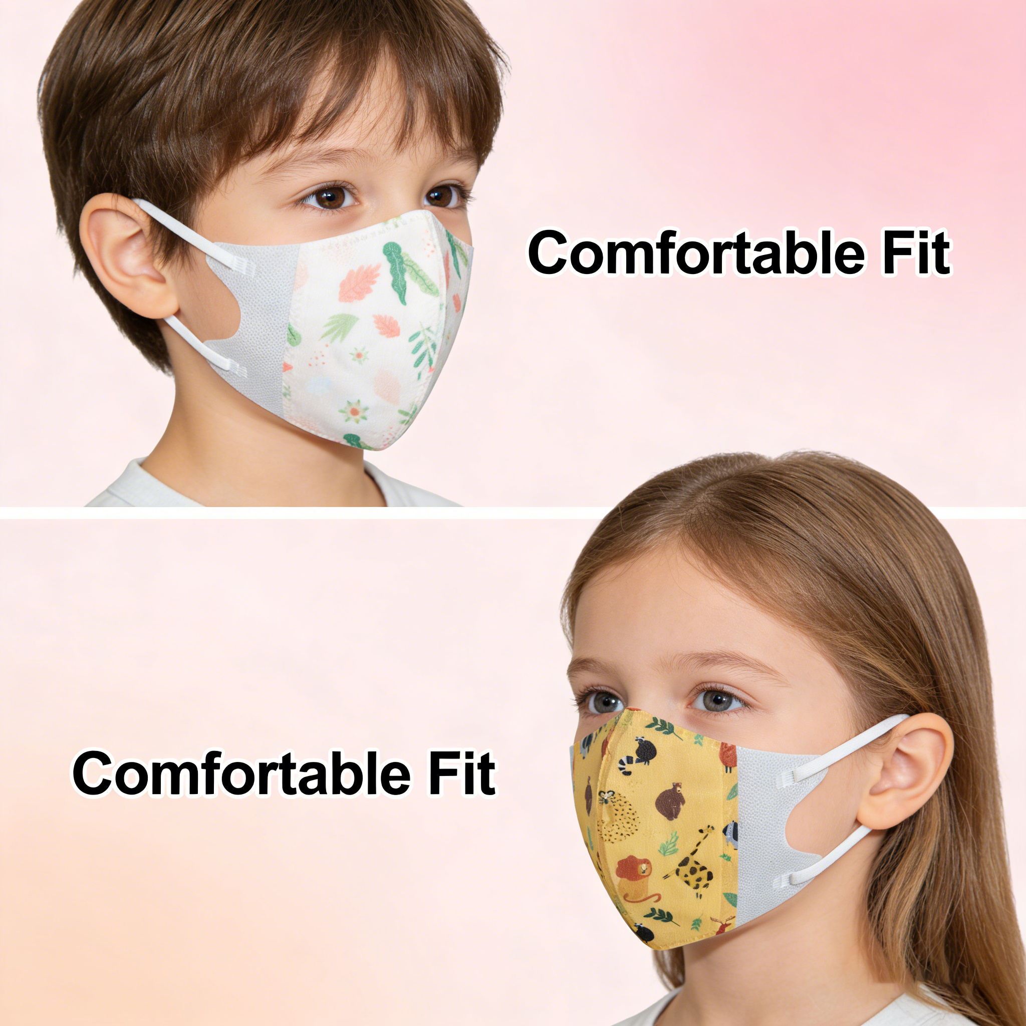 50-100pcs  Kids Face Mask FPP2 - Face Mask Storage Box บทวิจารณ์และราคา