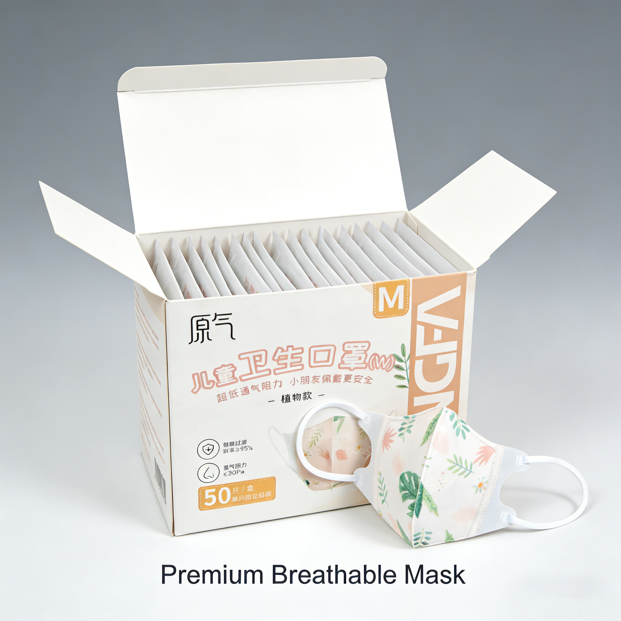 50-100pcs  Kids Face Mask FPP2 - Face Mask Storage Box บทวิจารณ์และราคา