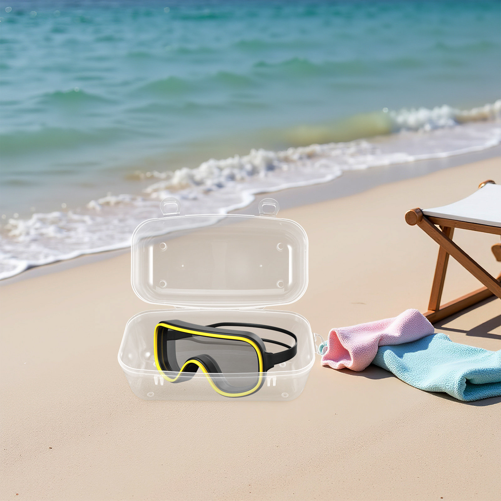 Diving Masks Case Portable Har - Mask Case Hard Shell บทวิจารณ์และราคา
