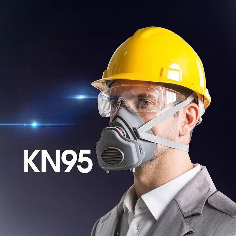 Half Face Dust Mask Dust Respi - Kn95 Respirator Mask บทวิจารณ์และราคา