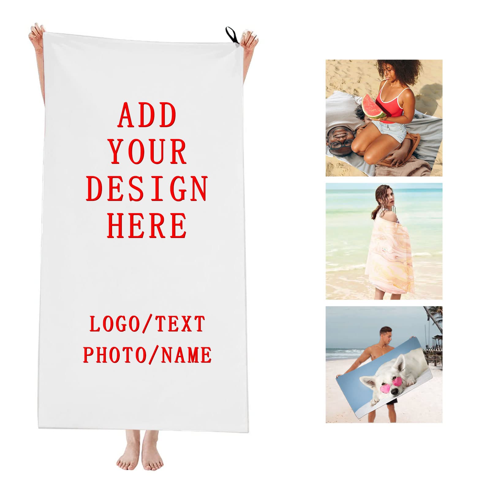 Custom Beach Towels with Your  - Cloth Face Mask Washable บทวิจารณ์และราคา