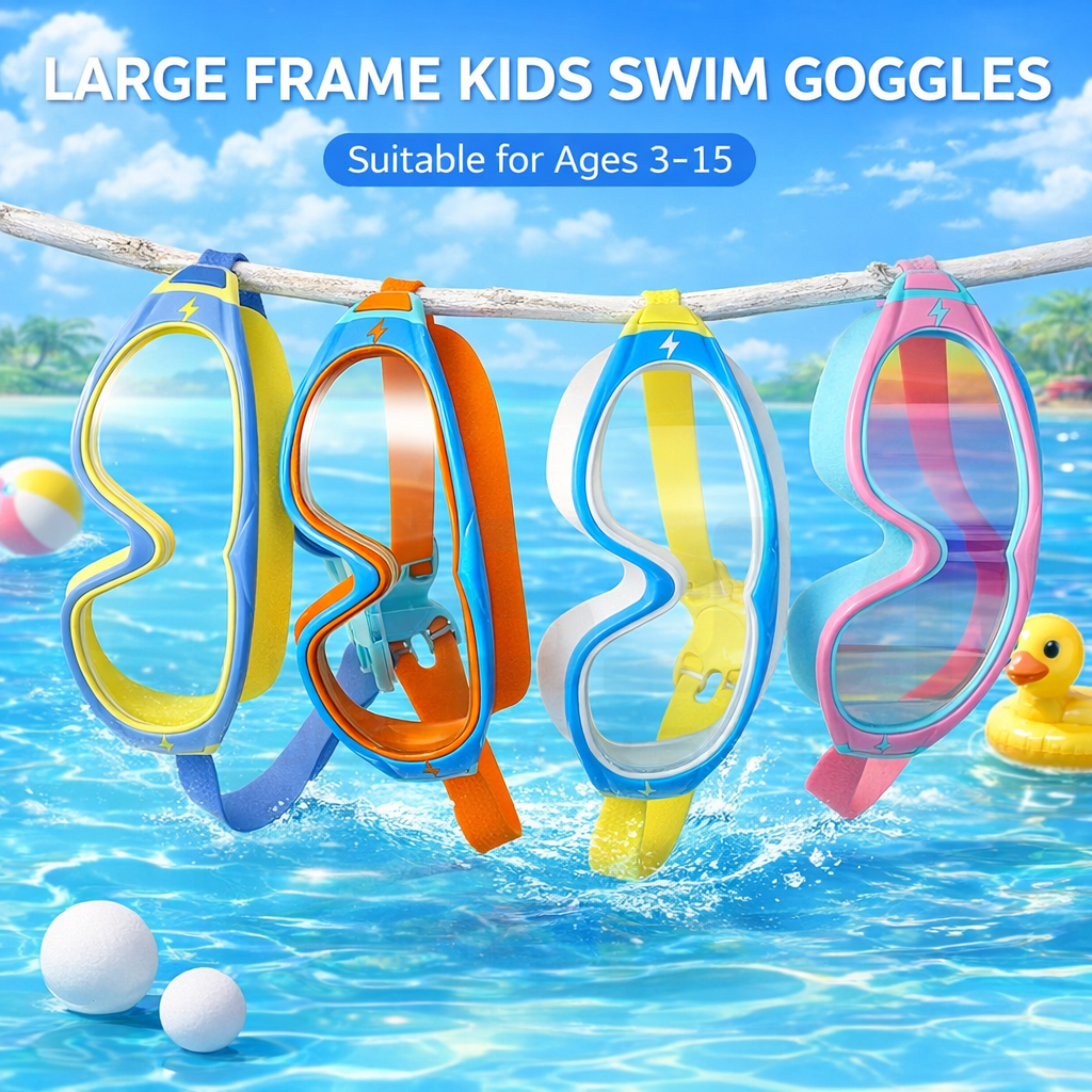 JSJM Kids Swimming Goggles Big - Silicone Mask Bracket บทวิจารณ์และราคา