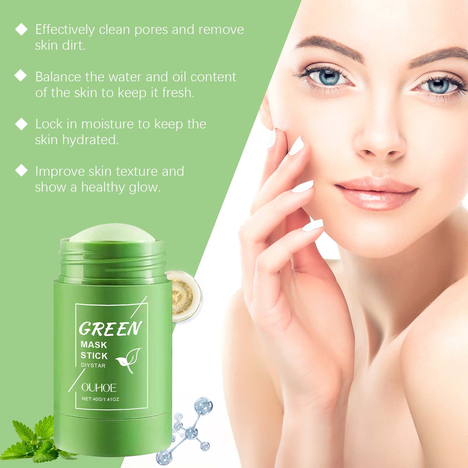 1~5PCS Green Tea Clay Stick Fo - Dust Mask Construction บทวิจารณ์และราคา