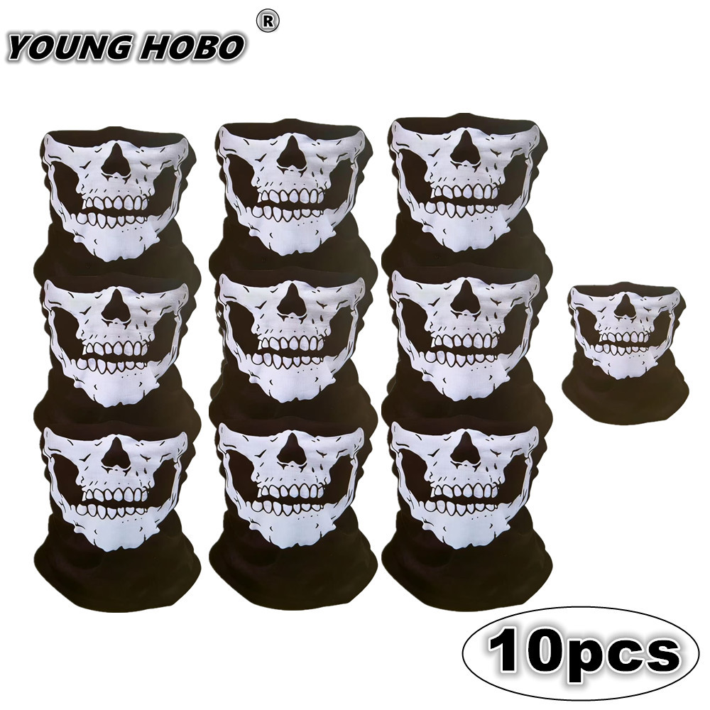 10pcs Skull Seamless Windproof - Sports Mask Breathable บทวิจารณ์และราคา