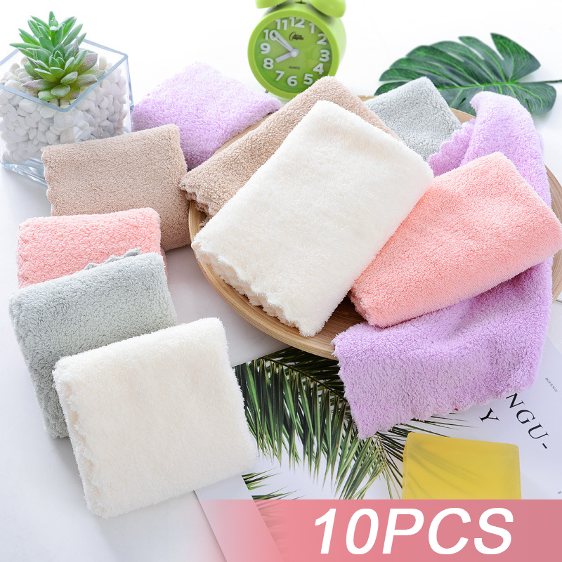 10Pcs Thickened Microfiber Hig - Cloth Face Mask Washable บทวิจารณ์และราคา