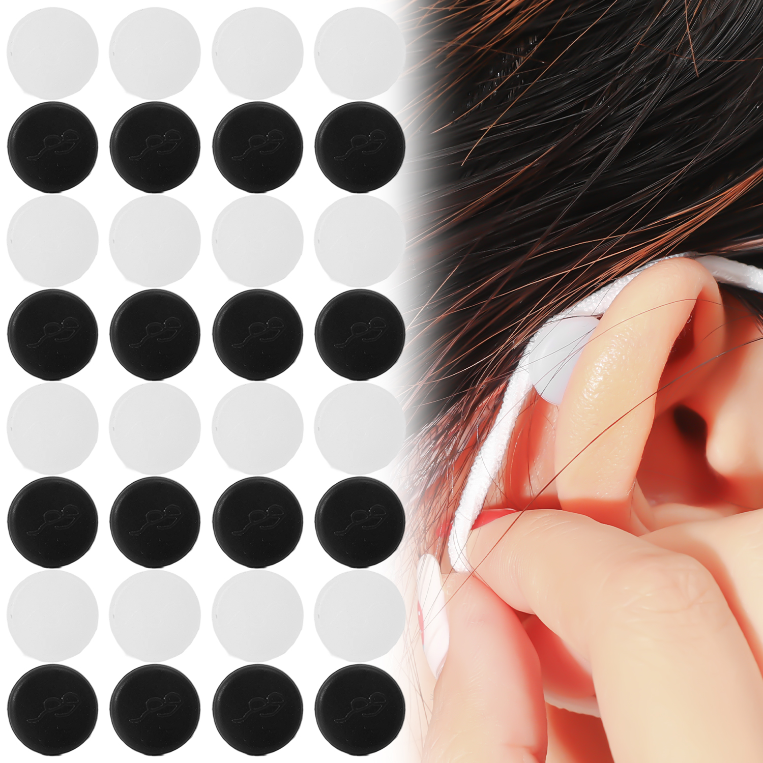 New Round Eyeglasses Mask Ear  - Silicone Mask Bracket บทวิจารณ์และราคา