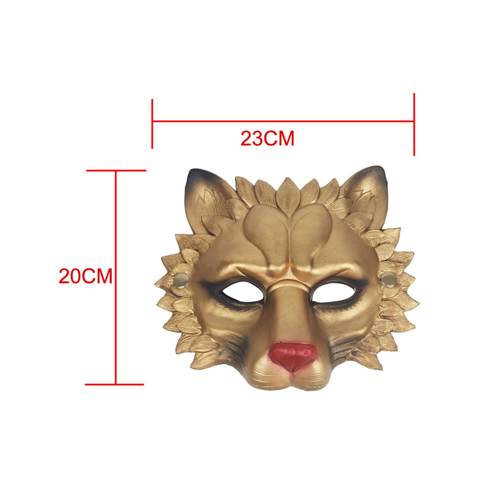 Lion Mask Half Face Decorative - Respirator Half Face บทวิจารณ์และราคา
