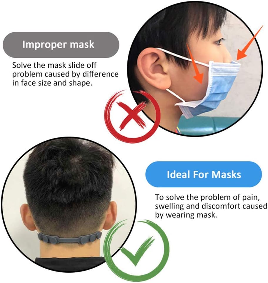 4 Pcs Silicone Ear Savers for  - Mask Ear Saver Strap บทวิจารณ์และราคา