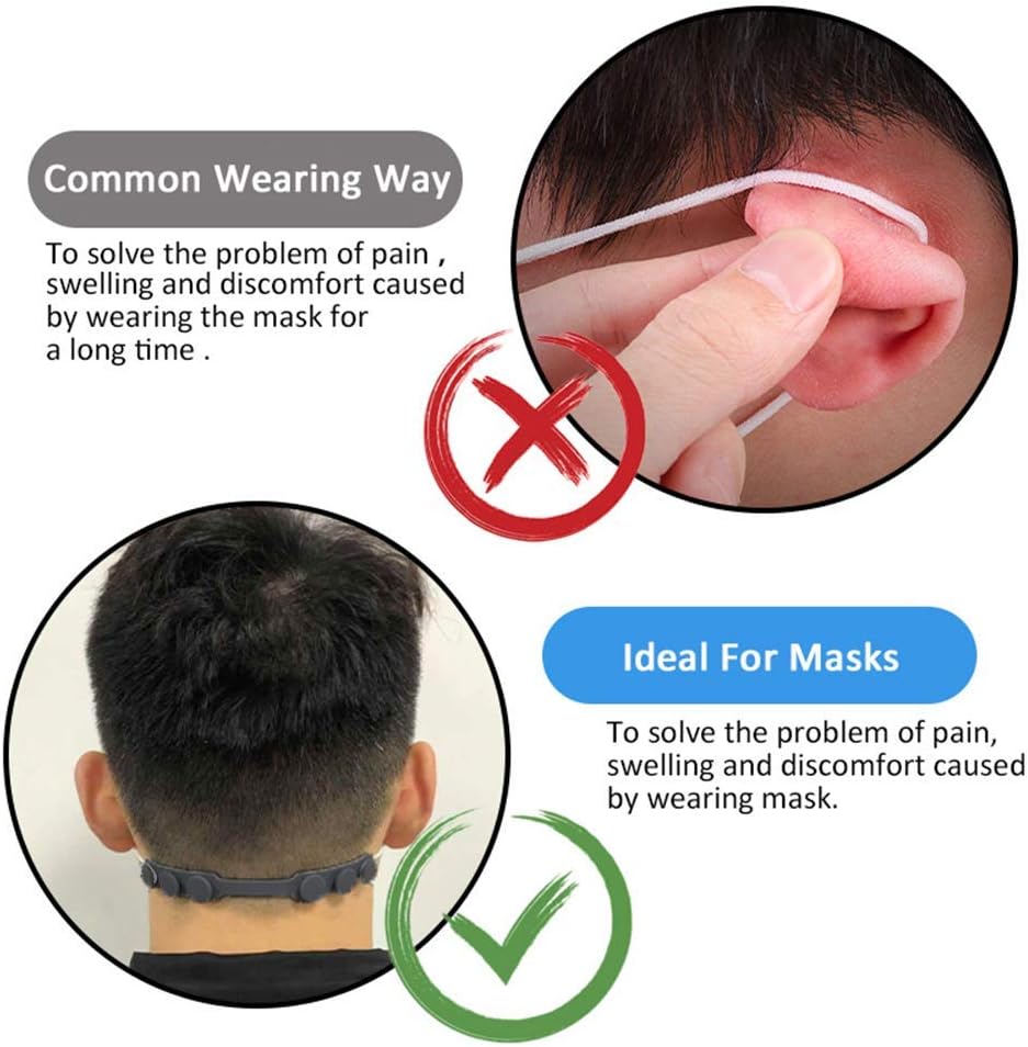 4 Pcs Silicone Ear Savers for  - Mask Ear Saver Strap บทวิจารณ์และราคา