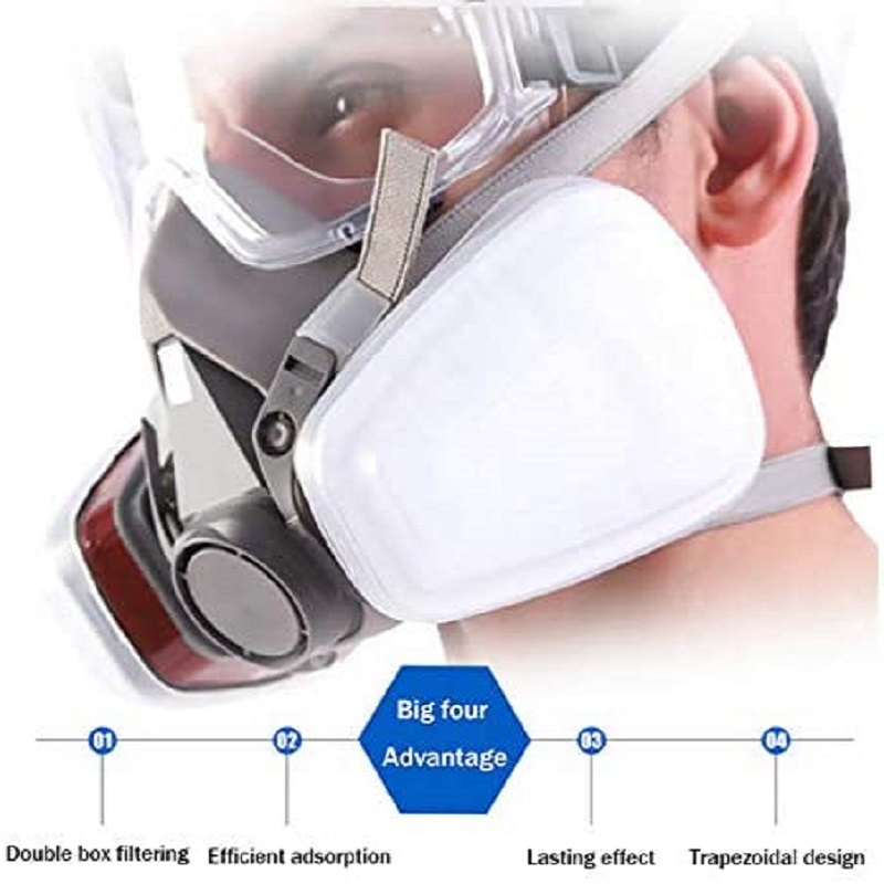 6200 Chemical Half Face Dustpr - Dust Mask Construction บทวิจารณ์และราคา
