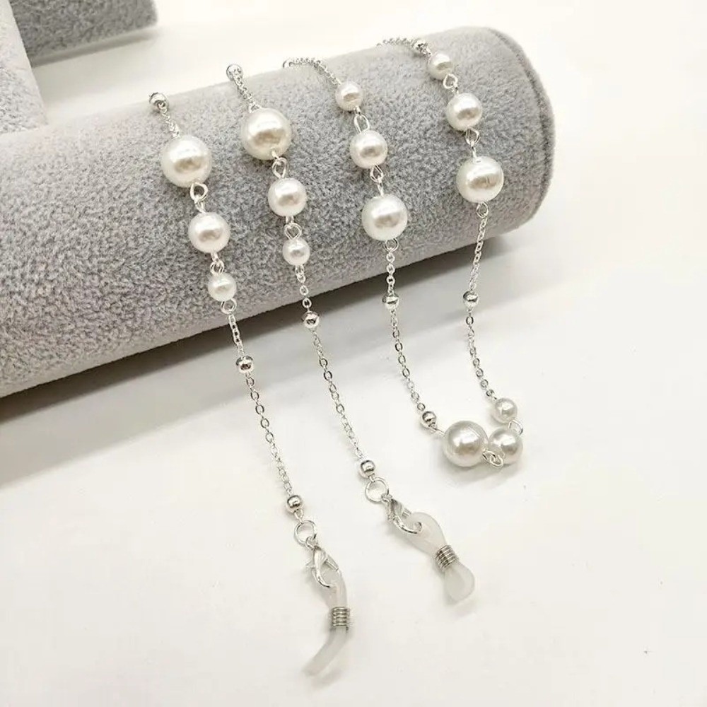 Trendy Pearl Beaded Sunglass C - Mask Lanyard Adjustable บทวิจารณ์และราคา