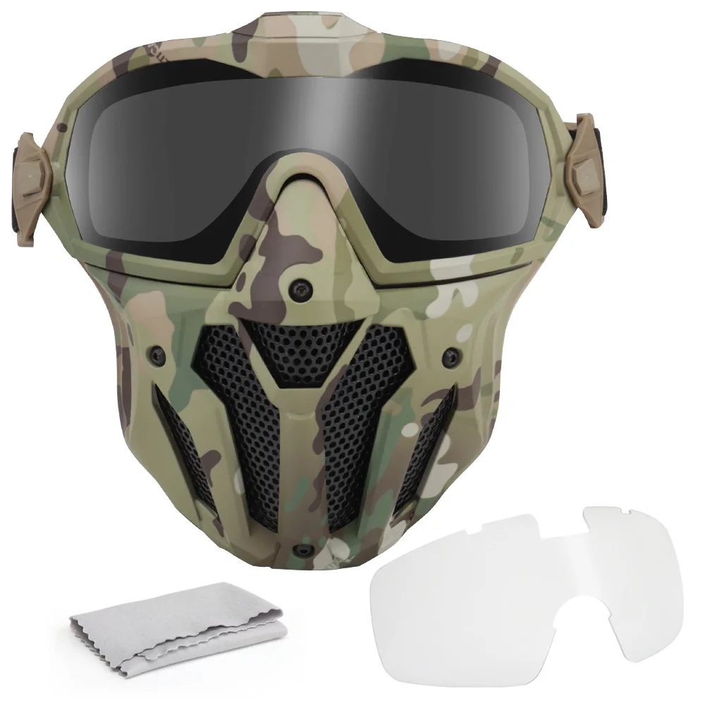 Tactical Airsoft Paintball Fac - Anti Pollution Mask บทวิจารณ์และราคา