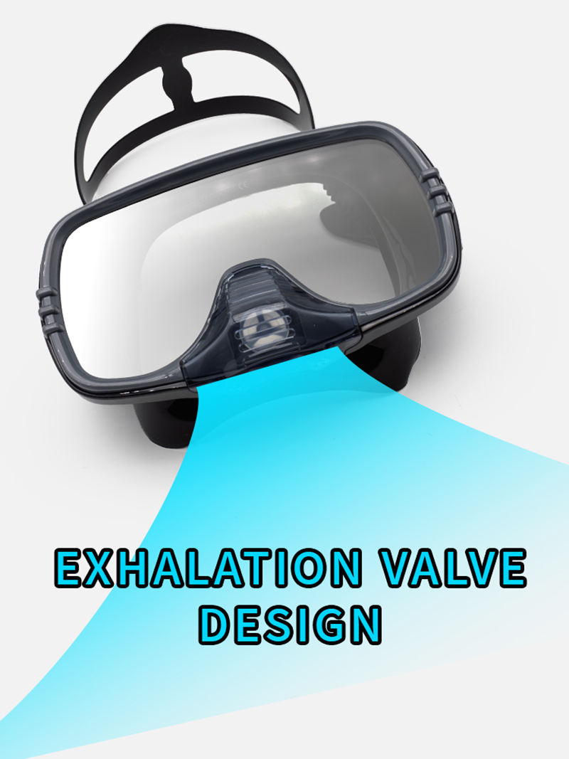 New Large Frame Diving Mask wi - Silicone Mask Bracket บทวิจารณ์และราคา