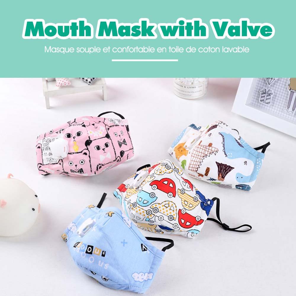Kids PM2.5 Cotton Mouth Mask w - Anti Pollution Mask บทวิจารณ์และราคา