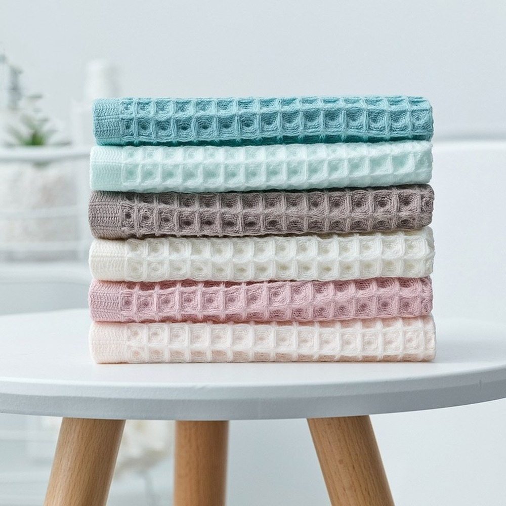 1Pcs Waffle Soft Face Towels f - Cloth Face Mask Washable บทวิจารณ์และราคา