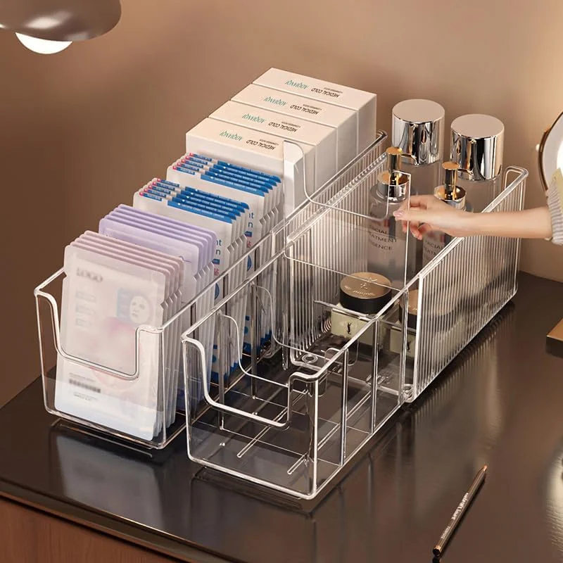 Extendable Acrylic Makeup Orga - Face Mask Storage Box บทวิจารณ์และราคา