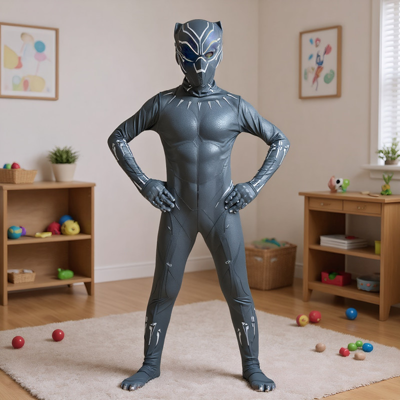 3-12Y Boy's Black Panther Cost - Black Face Mask Pack บทวิจารณ์และราคา