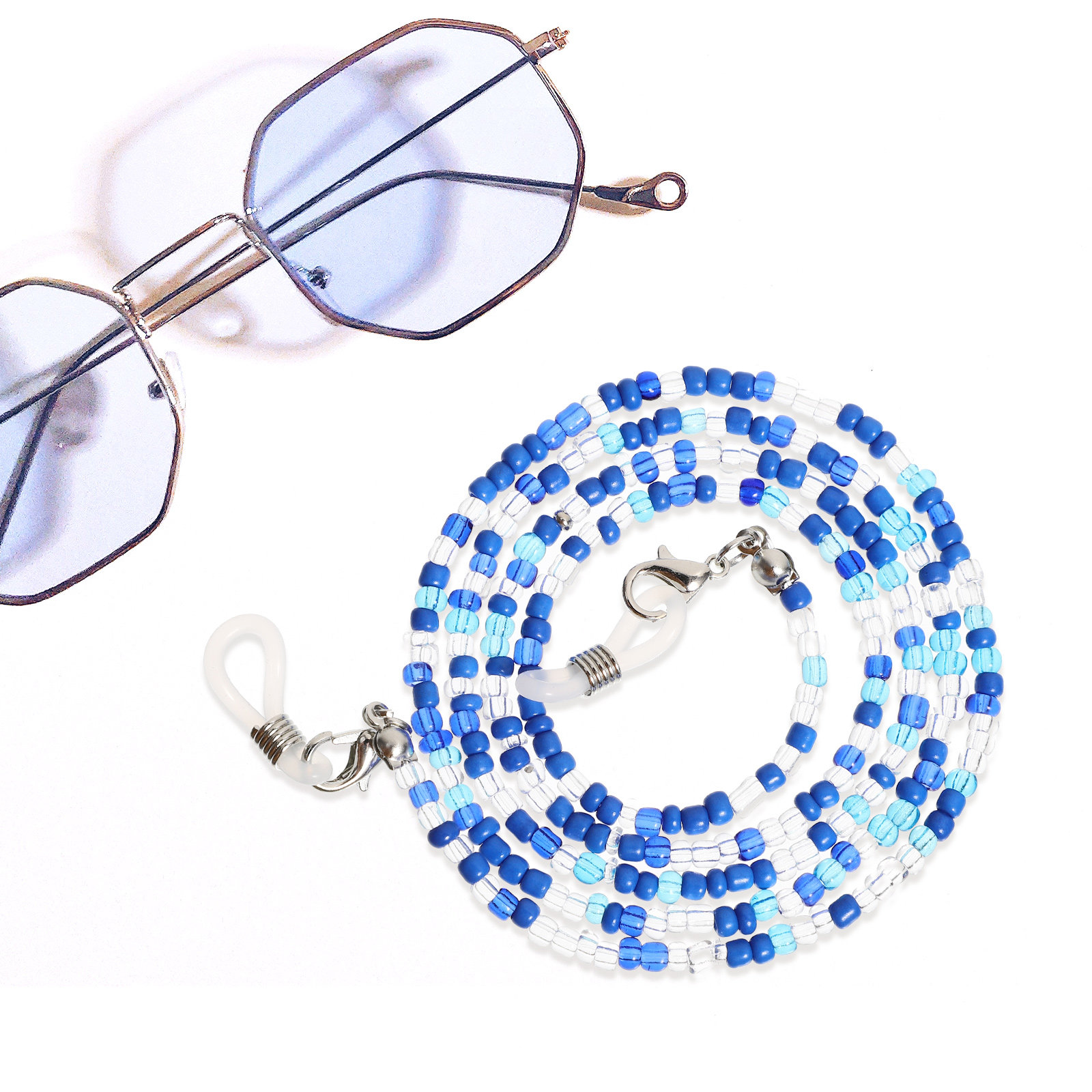 5Pcs Eyeglass Chains Beaded Fa - Mask Chain Holder บทวิจารณ์และราคา