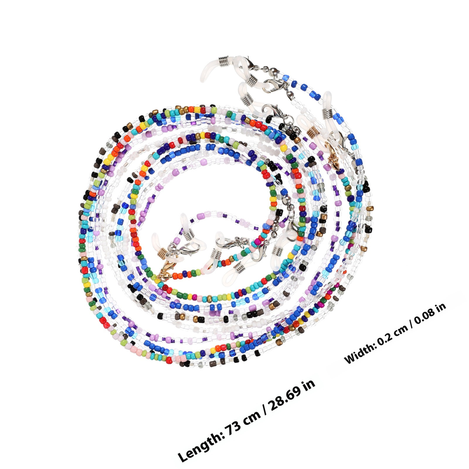 5Pcs Eyeglass Chains Beaded Fa - Mask Chain Holder บทวิจารณ์และราคา