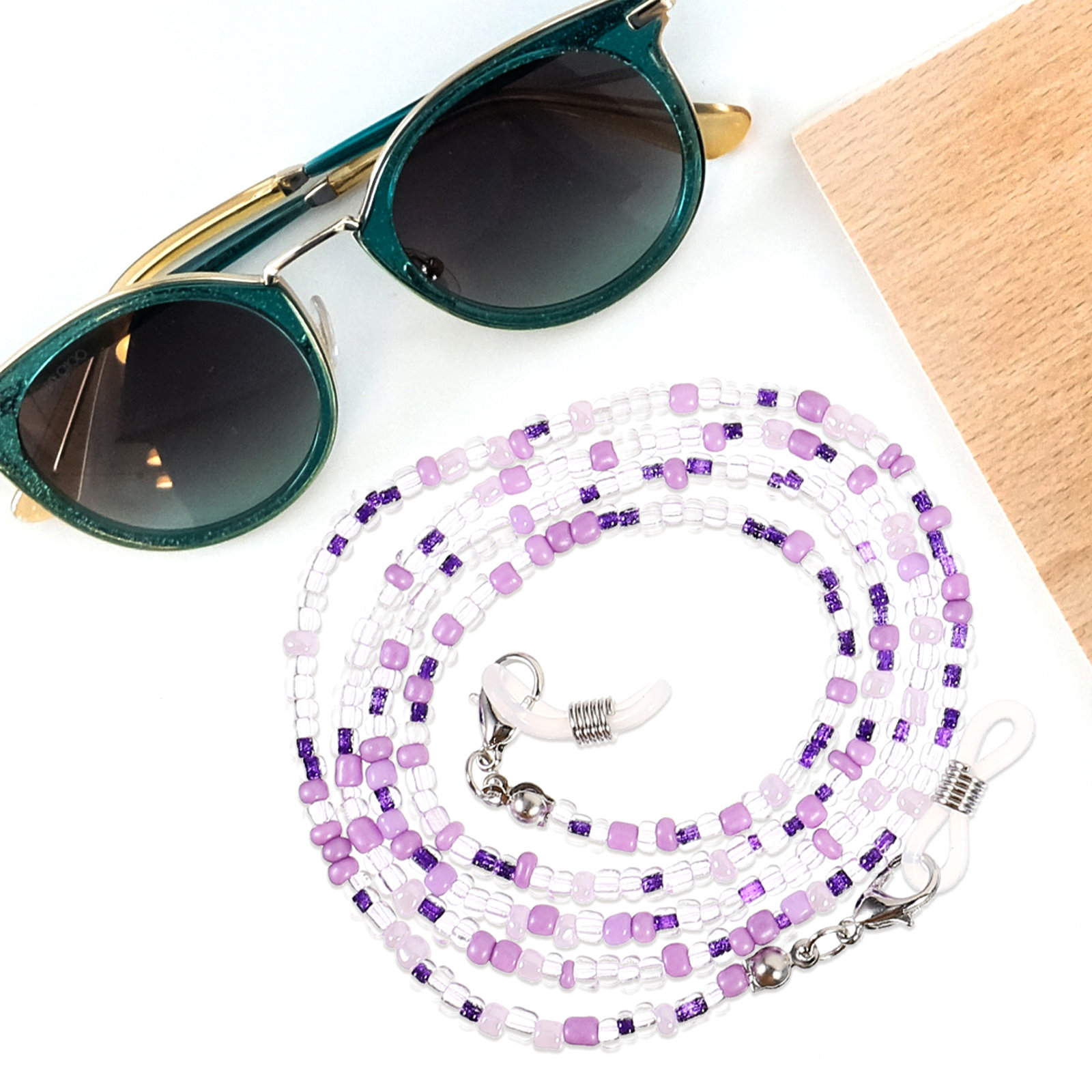 5Pcs Eyeglass Chains Beaded Fa - Mask Chain Holder บทวิจารณ์และราคา