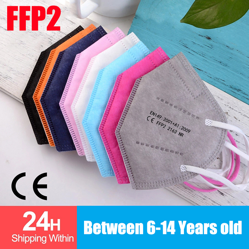 10-100pcs Kids KN95 Mask Child - Disposable Surgical Mask บทวิจารณ์และราคา