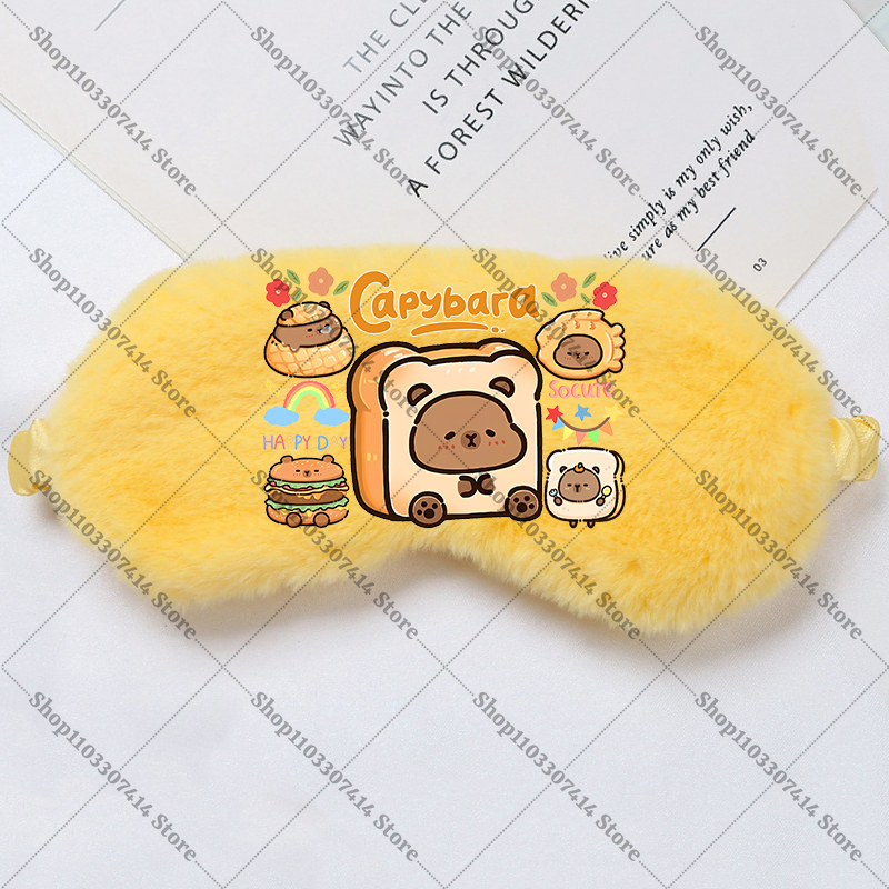 Capybara Girl Cartoon Sleep Ey - Kids Face Mask บทวิจารณ์และราคา
