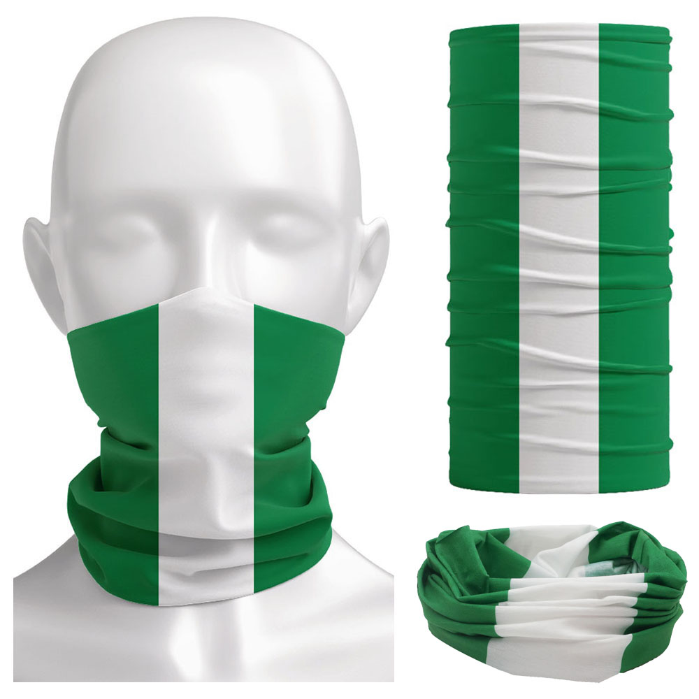 Nigeria Flag Bandanna Women Ne - Neck Gaiter Face Cover บทวิจารณ์และราคา