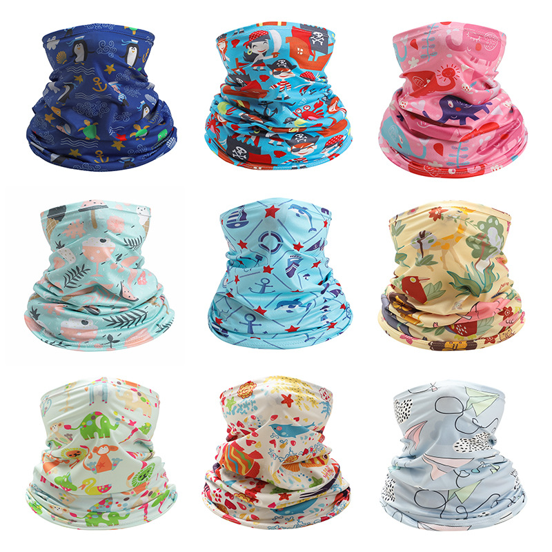 Kids Neck Cover Cute Ice Silk  - Kids Face Mask บทวิจารณ์และราคา