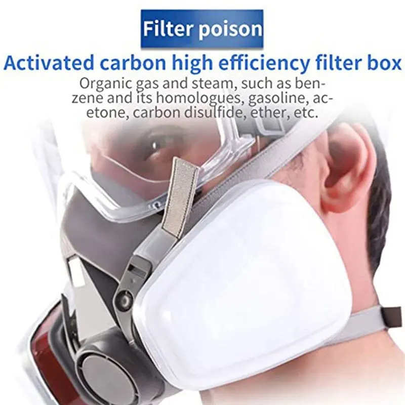 6200 7 in1 Gas Mask Gas-Proof  - Respirator Half Face บทวิจารณ์และราคา