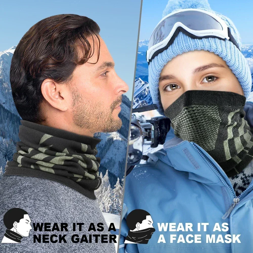 Winter Ring Tube Soft Bandana  - Neck Gaiter Face Cover บทวิจารณ์และราคา